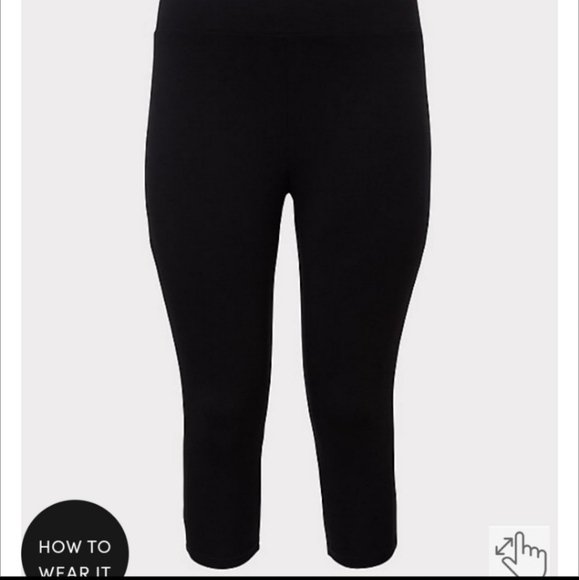 Torrid CAPRI LEGGING BLACK 0R - Picture 2 of 9